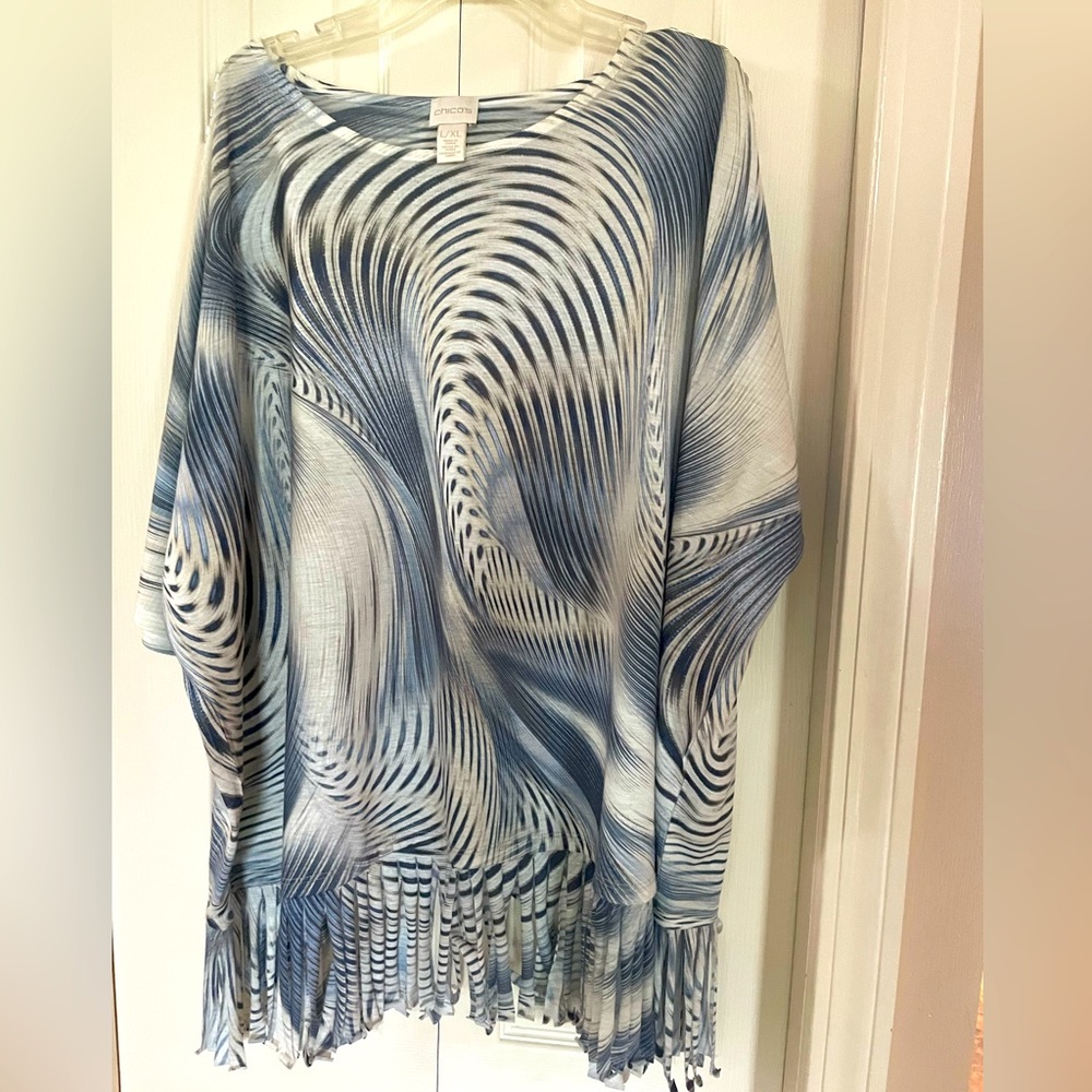 Chico’s Fringed Top